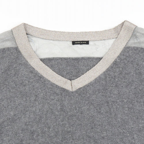 River Island Womens Grey   Pullover Jumper Size 12