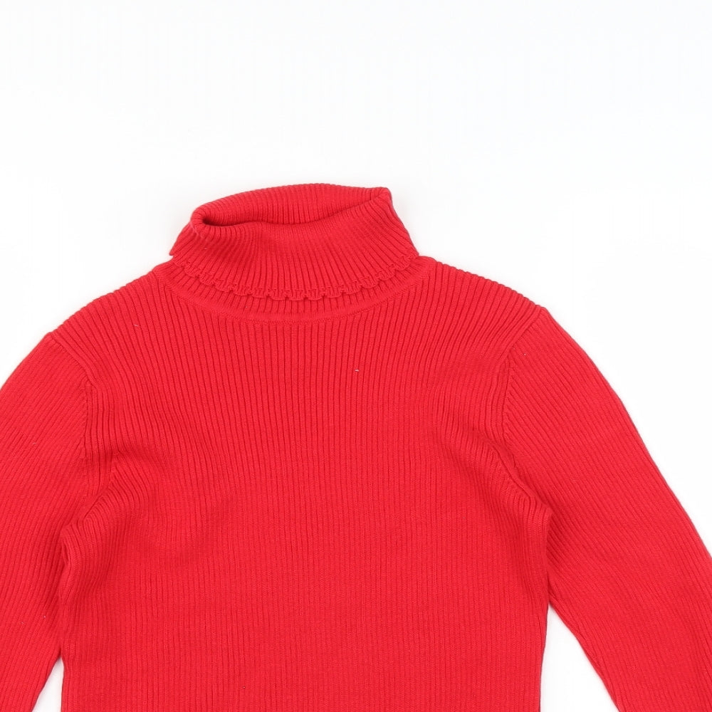 George Girls Red   Pullover Jumper Size 9-10 Years