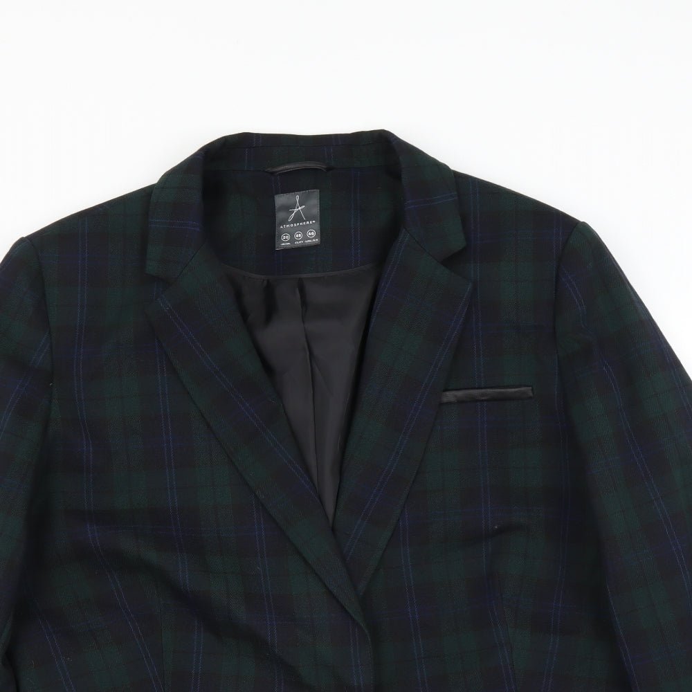 Primark Womens Green Plaid  Jacket Blazer Size 20