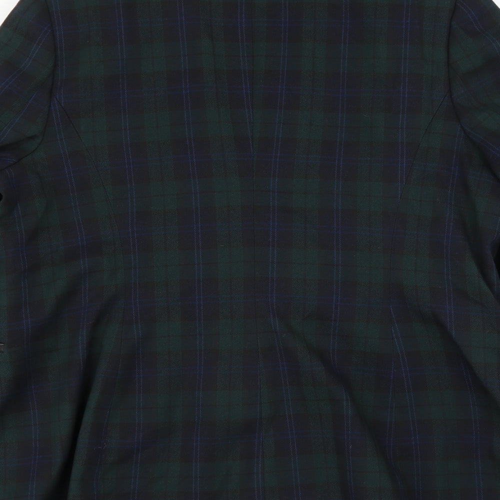 Primark Womens Green Plaid  Jacket Blazer Size 20