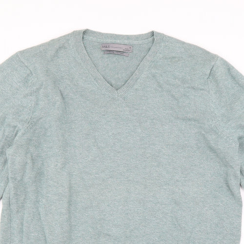 Marks and Spencer Mens Green   Pullover Jumper Size S