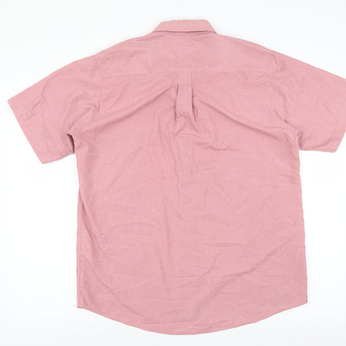 Cotton Traders Mens Pink    Button-Up Size M