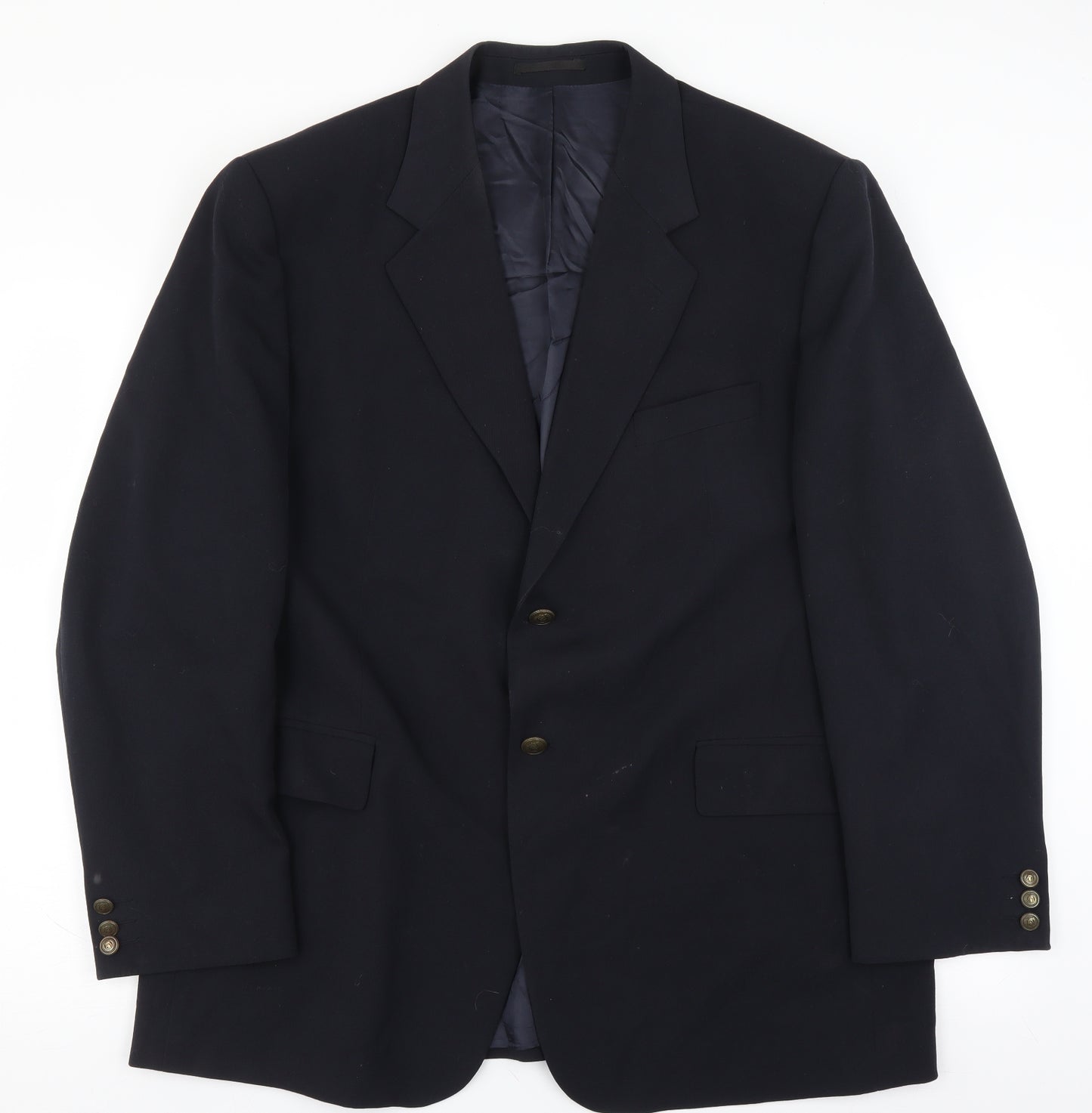 Preworn Mens Blue   Jacket Suit Jacket Size 46