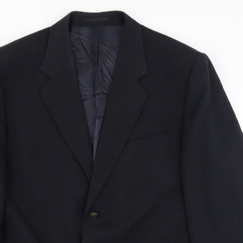 Preworn Mens Blue   Jacket Suit Jacket Size 46