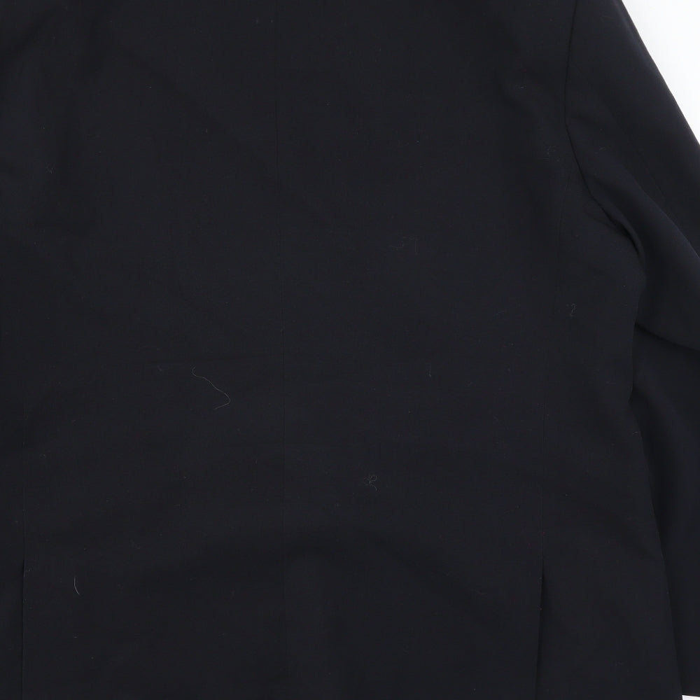 Preworn Mens Blue   Jacket Suit Jacket Size 46
