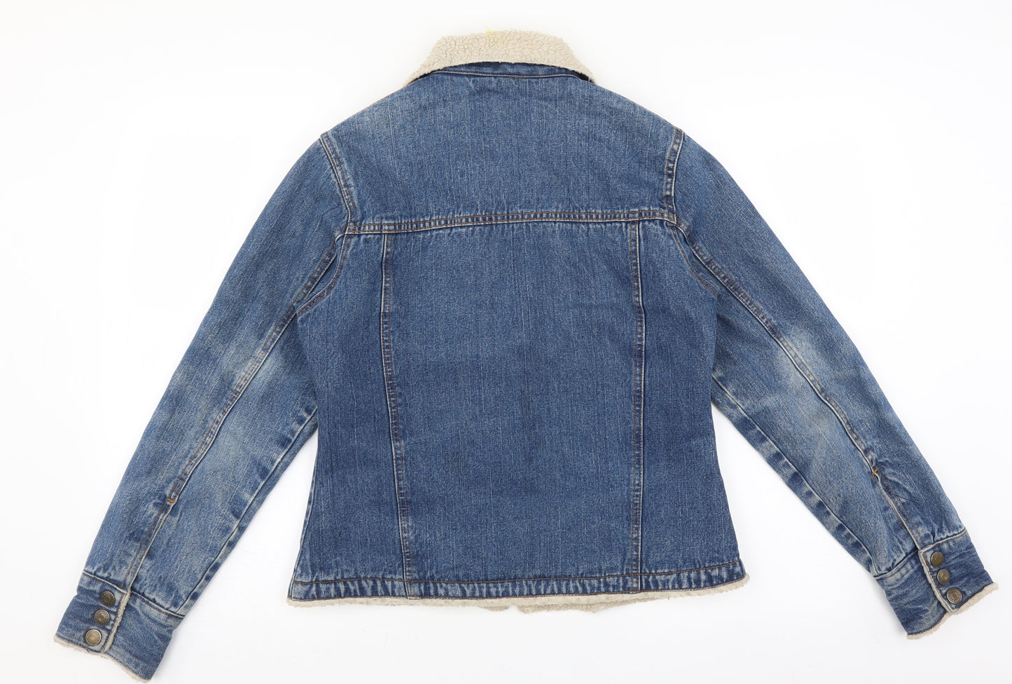 Steve & Barry's Womens Blue  Denim Jacket  Size M  - fleece lined