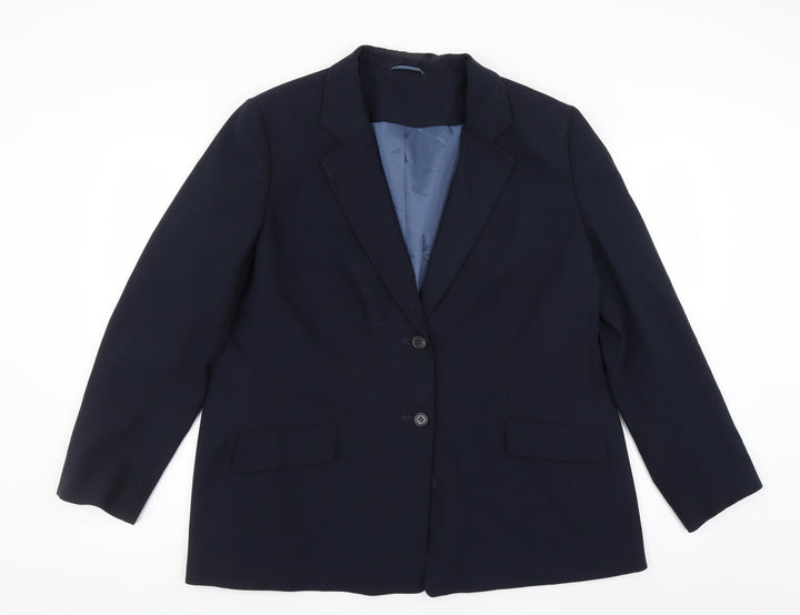 Preworn Mens Blue   Jacket Suit Jacket Size 40