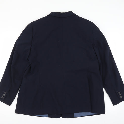 Preworn Mens Blue   Jacket Suit Jacket Size 40