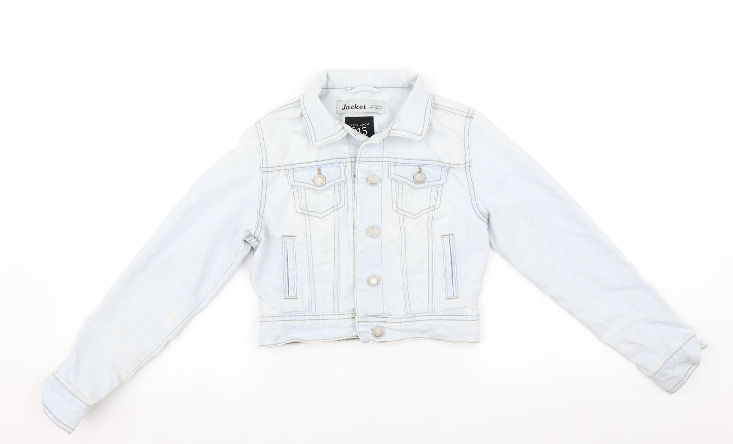 New Look Girls Blue  Denim Jacket  Size 10-11 Years