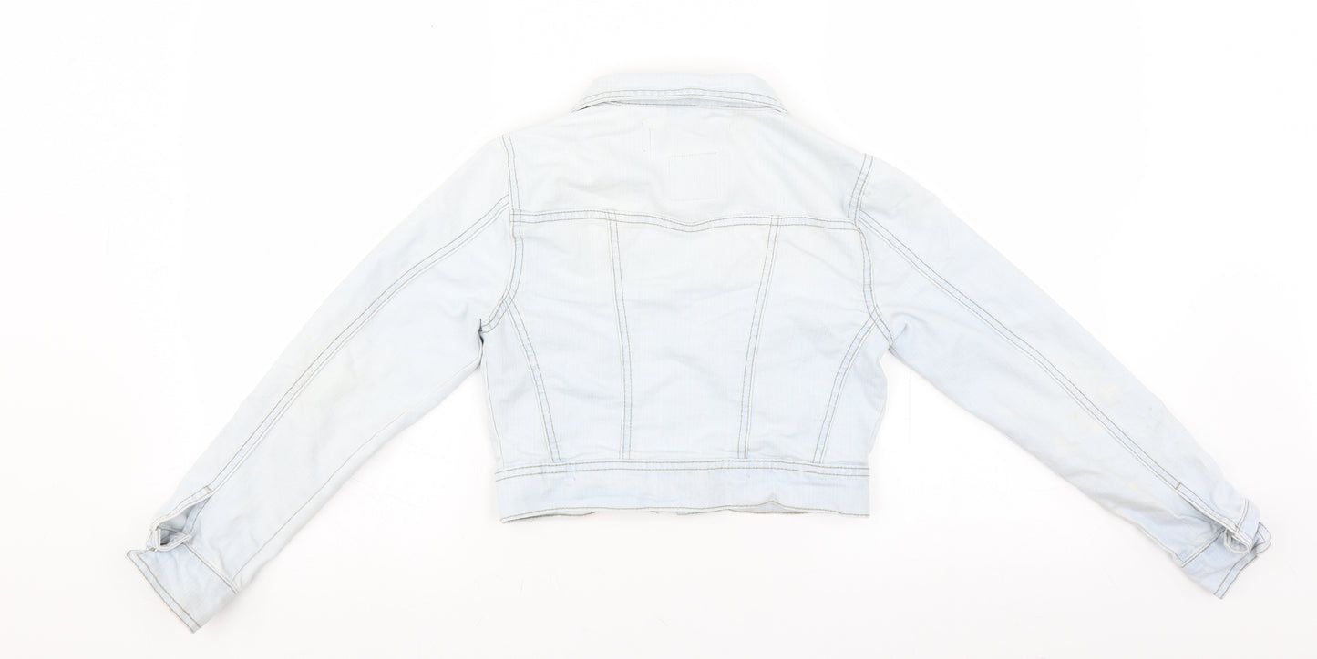 New Look Girls Blue  Denim Jacket  Size 10-11 Years