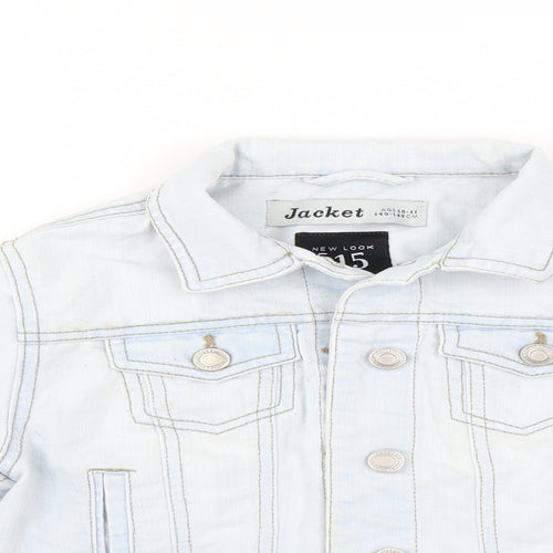 New Look Girls Blue  Denim Jacket  Size 10-11 Years