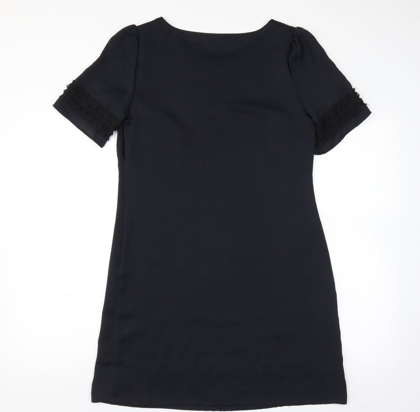 Marks and Spencer Womens Black   Shift  Size 12  - Ruffle Detail