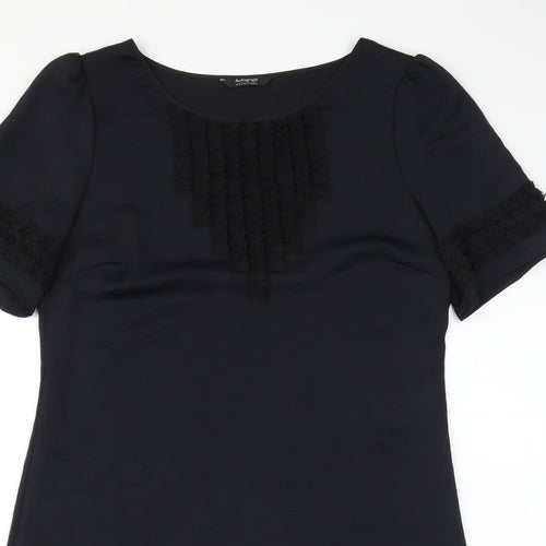 Marks and Spencer Womens Black   Shift  Size 12  - Ruffle Detail