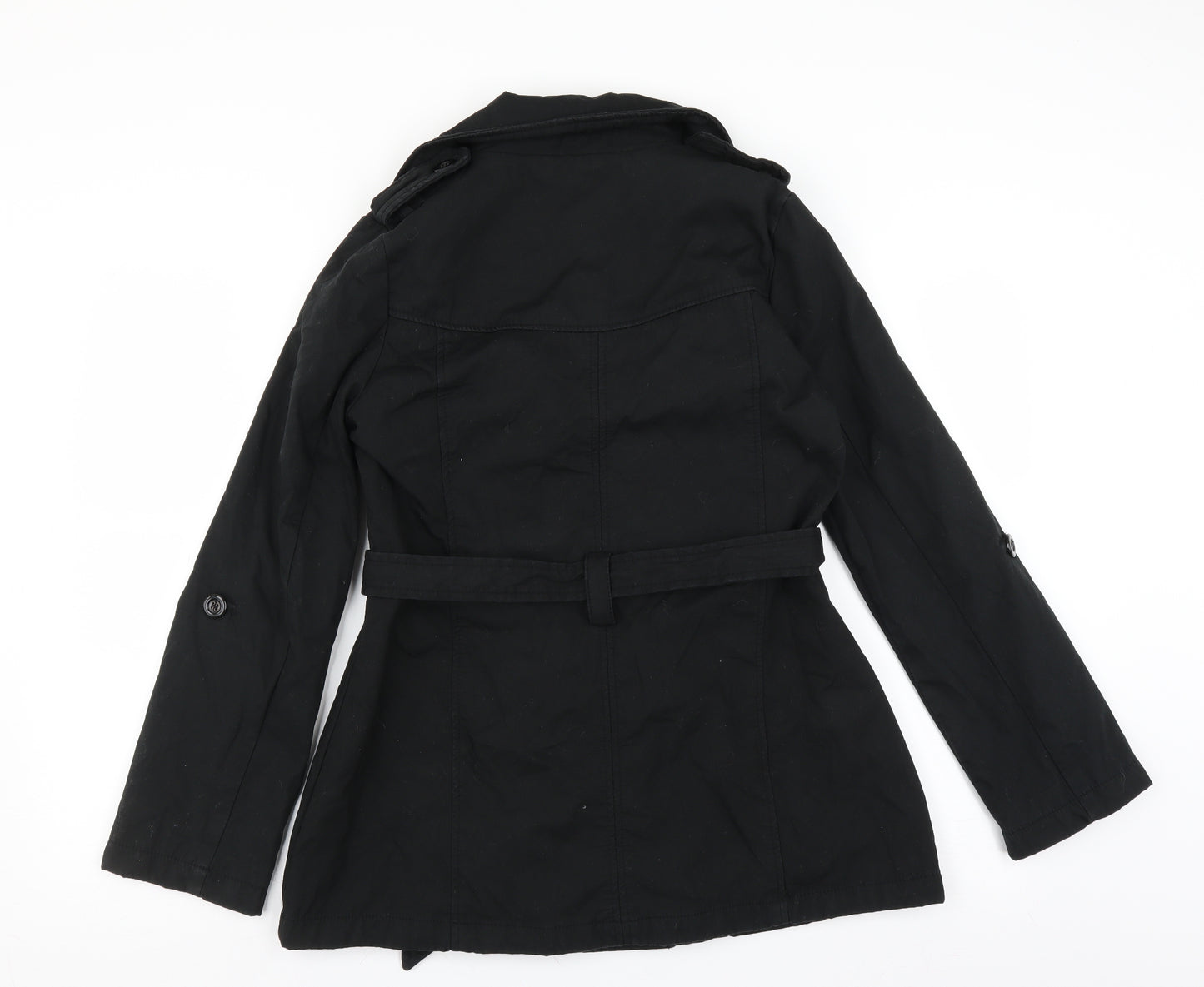 New Look Womens Black   Jacket  Size 14  - belted