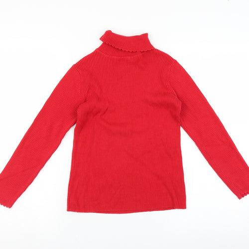 George Girls Red   Pullover Jumper Size 10-11 Years