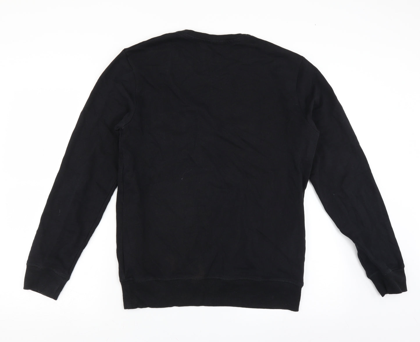 NEXT Mens Black   Pullover Sweatshirt Size M  - if lost return to babe