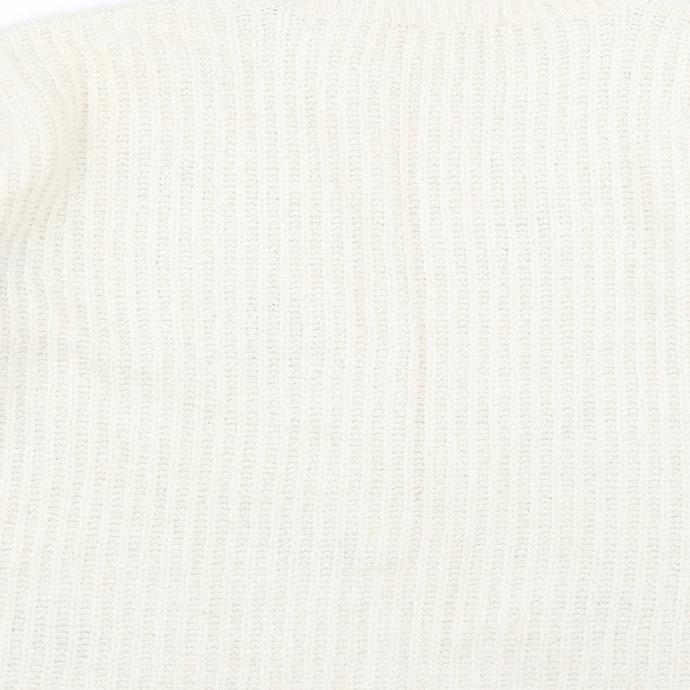 Red Herring Womens Ivory Floral  Pullover Jumper Size 14  - Floral embroidery