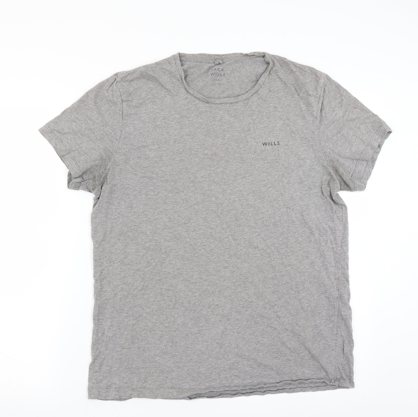Jack Wills Mens Grey    T-Shirt Size M