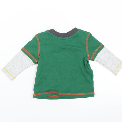 George Boys Green   Basic T-Shirt Size 0-3 Months  - Tigger Winnie the Pooh