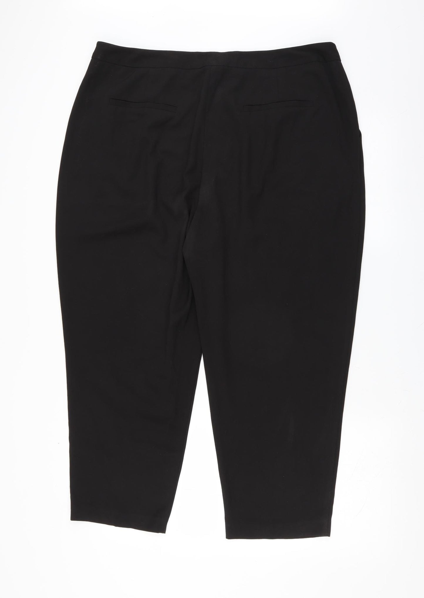 Betty Jackson Womens Black   Trousers  Size 18 L24 in - cropped