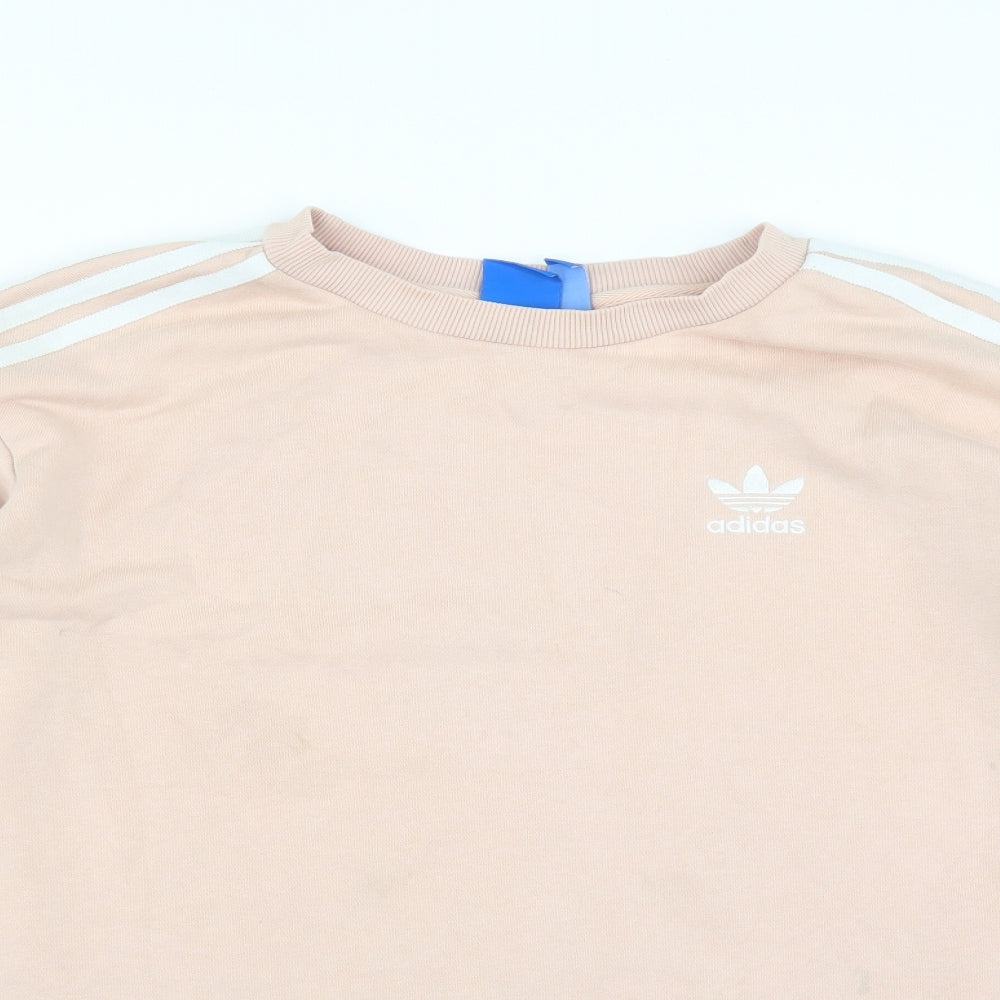 adidas Womens Pink   Pullover Sweatshirt Size 8