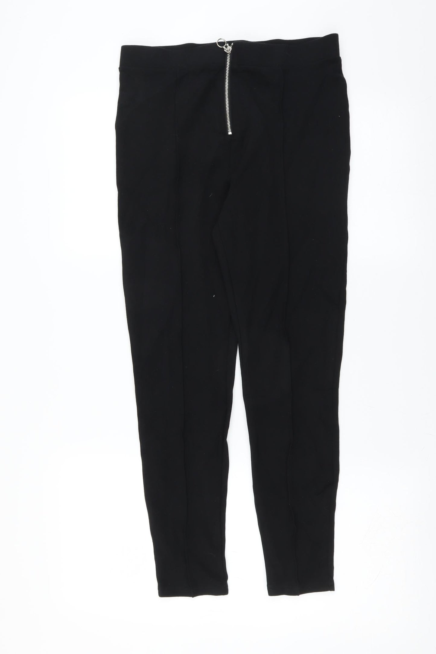 Papaya Womens Black   Trousers  Size 12 L26 in