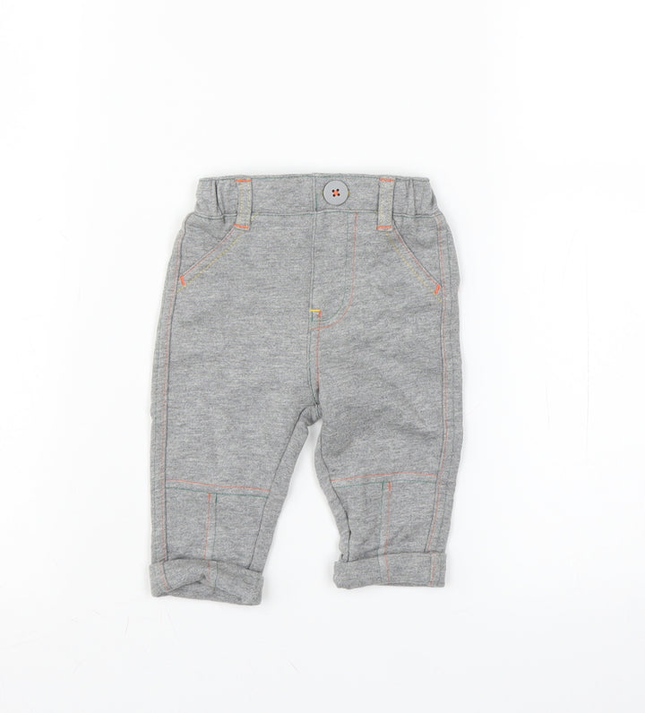 George Boys Grey Jogger Trousers Size 0-3 Months