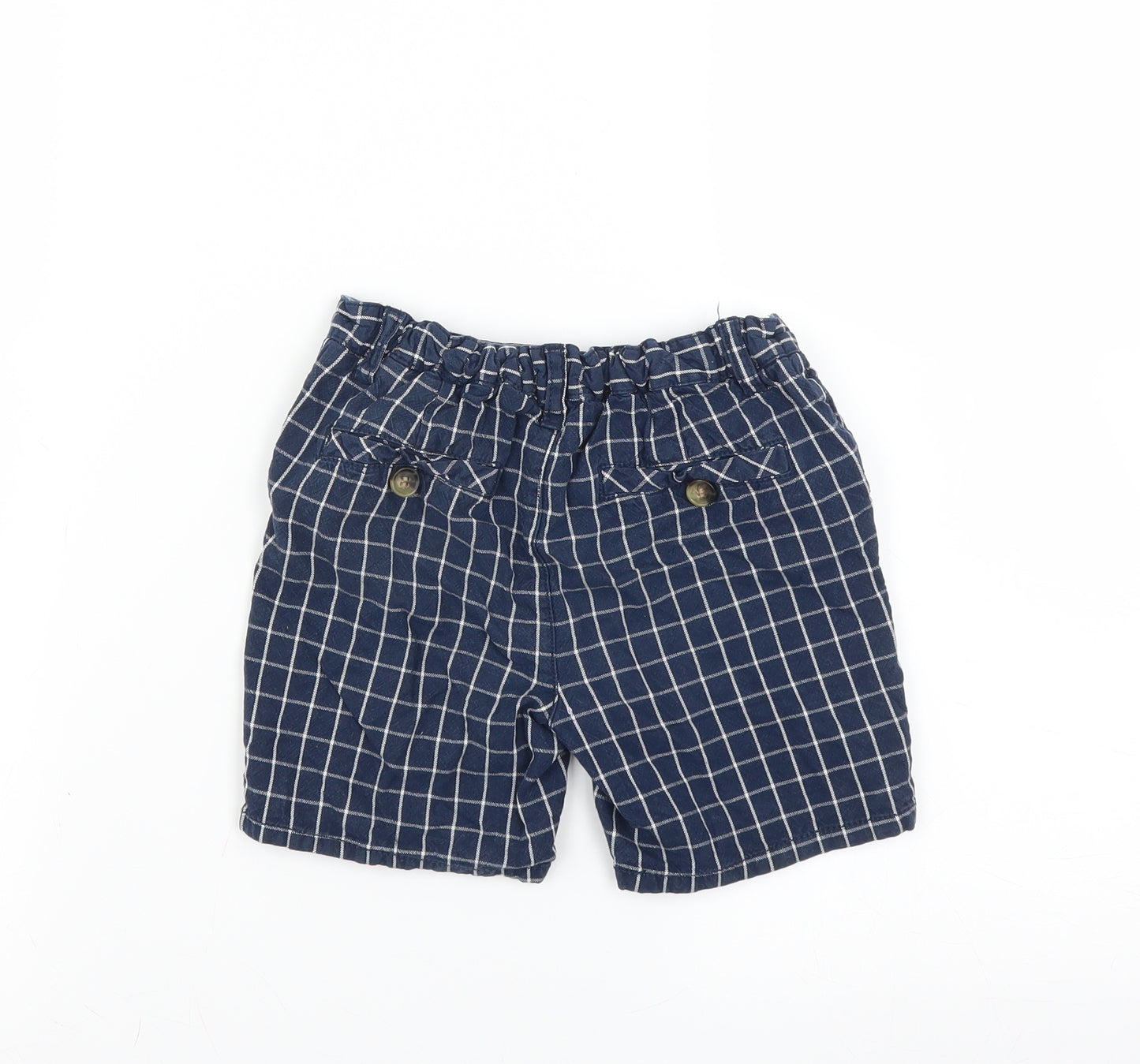 Matalan Boys Blue Check  Bermuda Shorts Size 4-5 Years