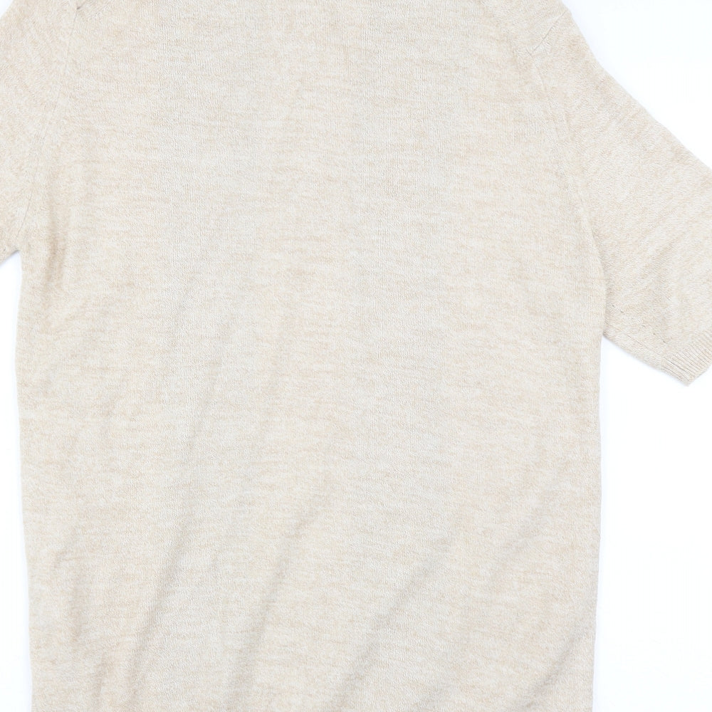 St Michael Mens Beige   Pullover Jumper Size M