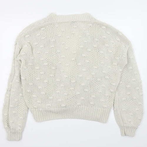 F&F Womens White   Cardigan Jumper Size 10