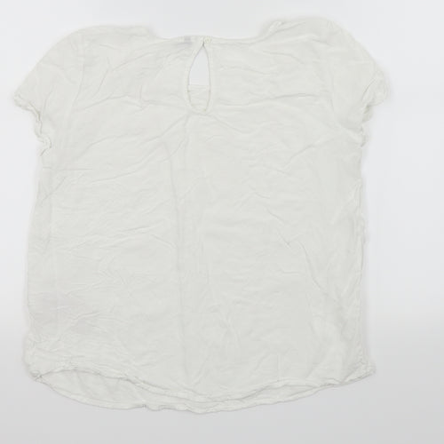 Only Womens White   Basic T-Shirt Size 10