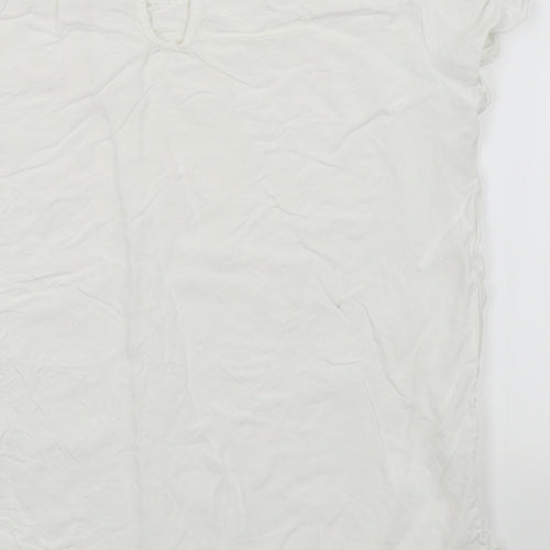 Only Womens White   Basic T-Shirt Size 10