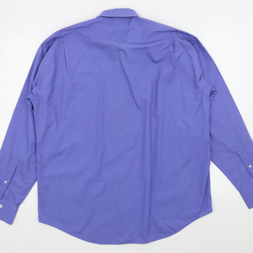 YSL Mens Blue    Dress Shirt Size 16