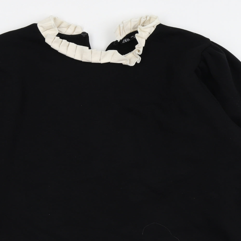 Zara Womens Black   Pullover Jumper Size L