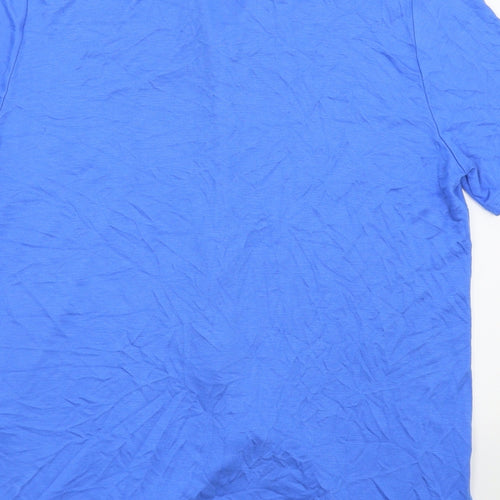 M&S Womens Blue   Basic Button-Up Size 16