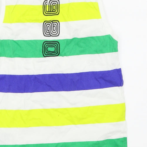Mayoral Boys Multicoloured Striped  Basic Tank Size 7 Years