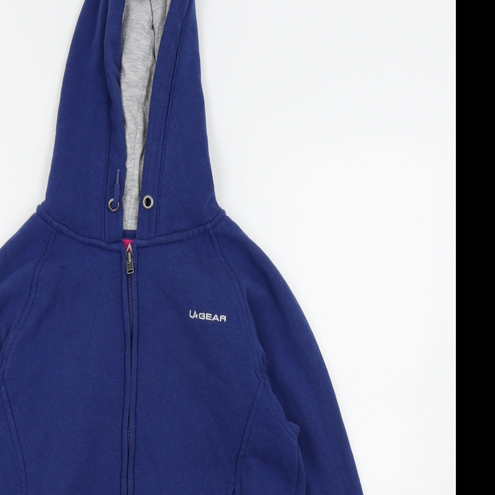LA Gear Womens Blue   Full Zip Jumper Size 10