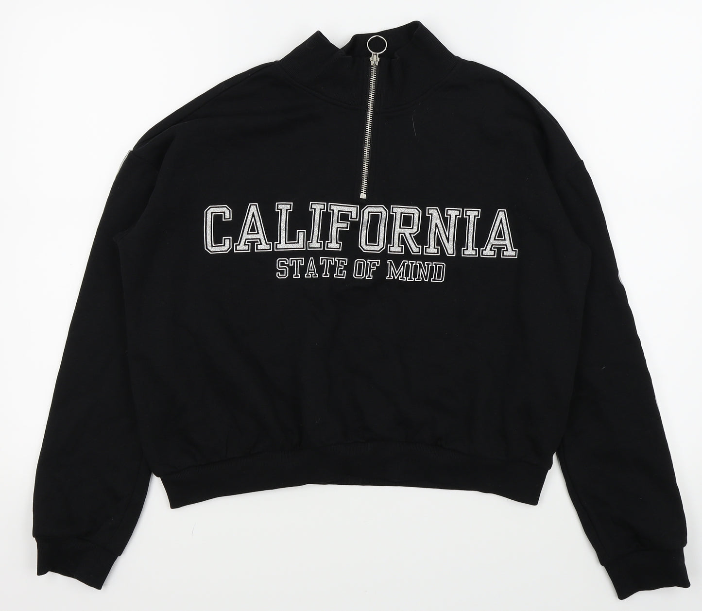 H&M Girls Black   Pullover Jumper Size 14 Years