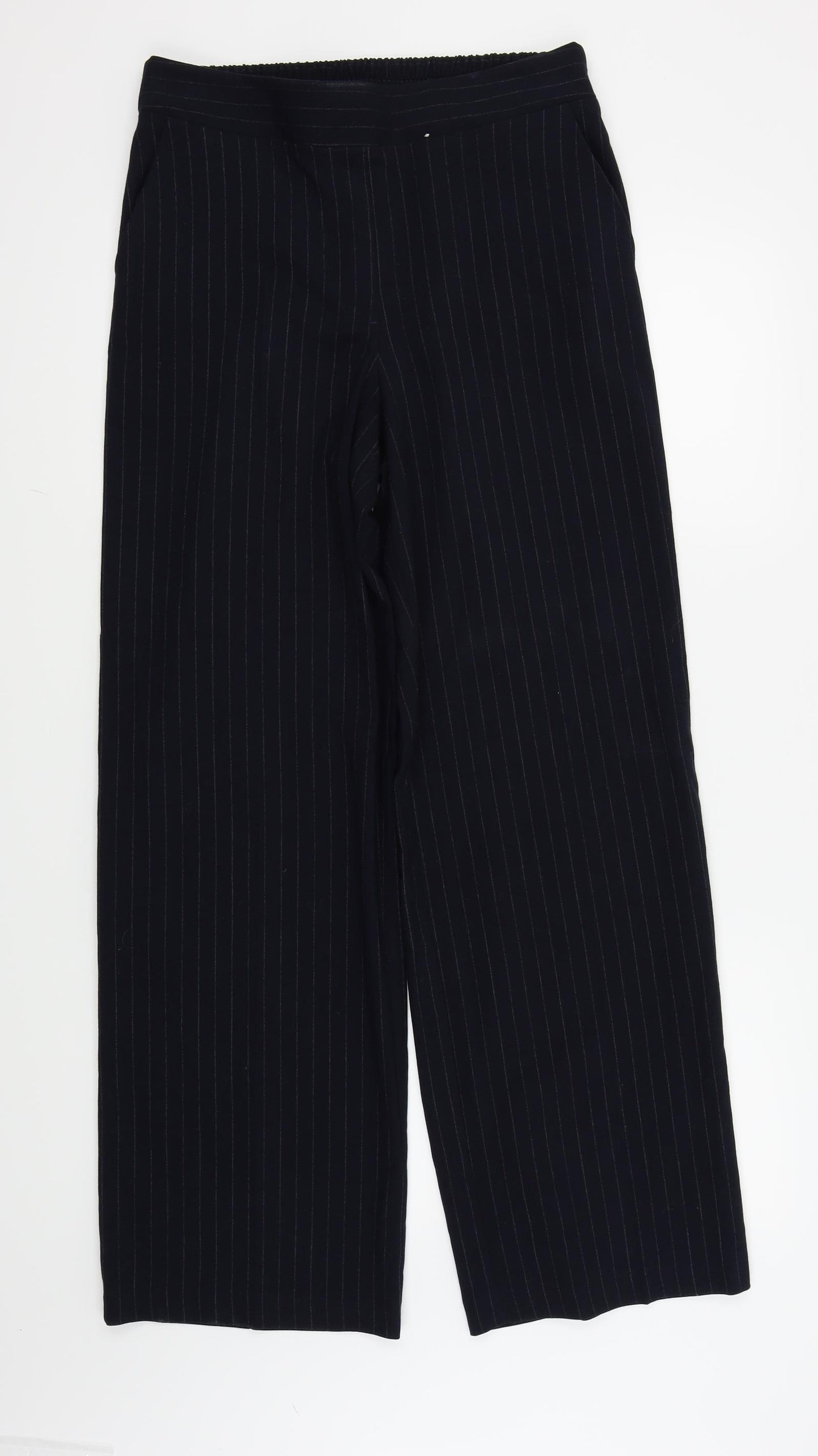 TU Womens Blue Striped  Trousers  Size 16 L30 in