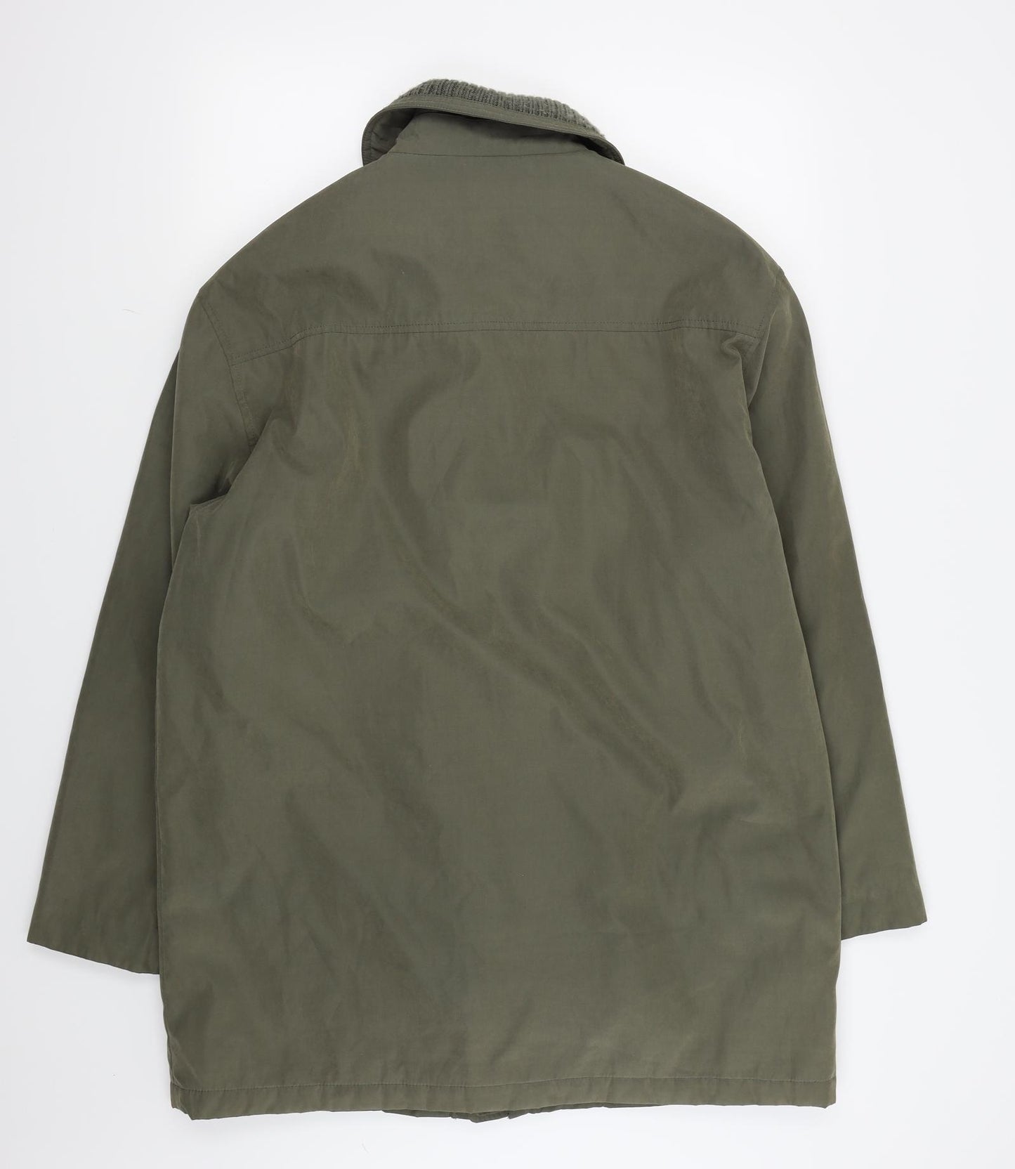 BHS Mens Green   Overcoat Coat Size L