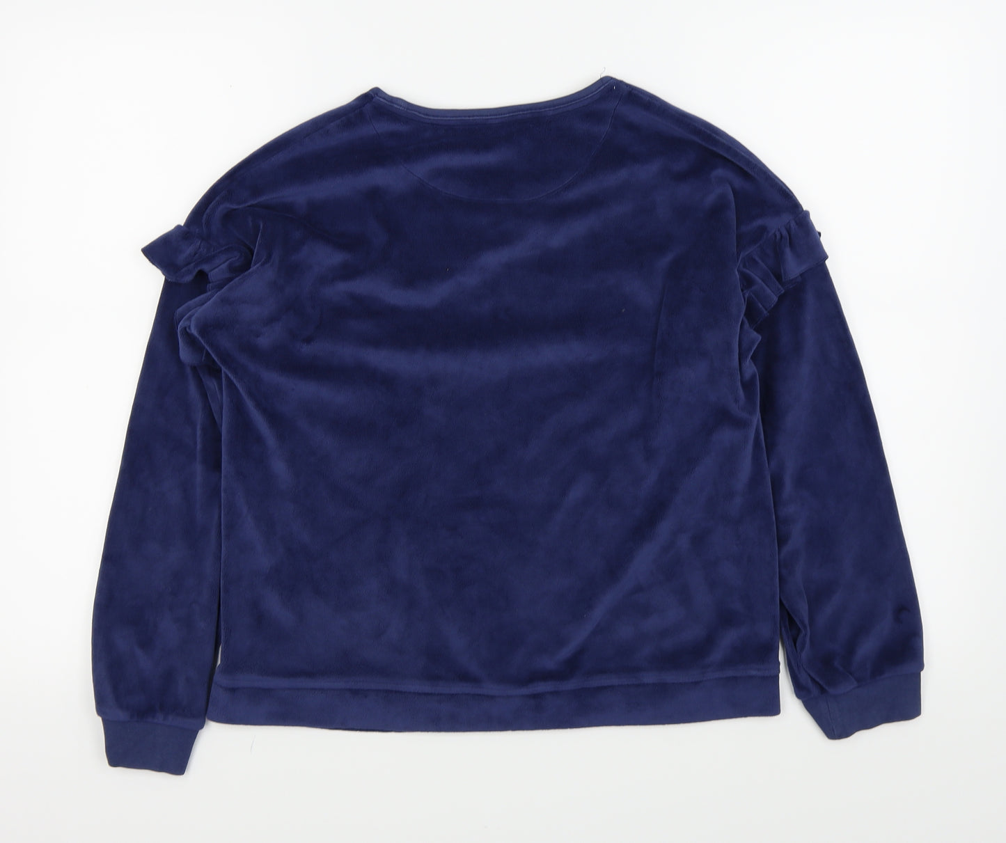 M&s Girls Blue   Pullover Jumper Size 14-15 Years