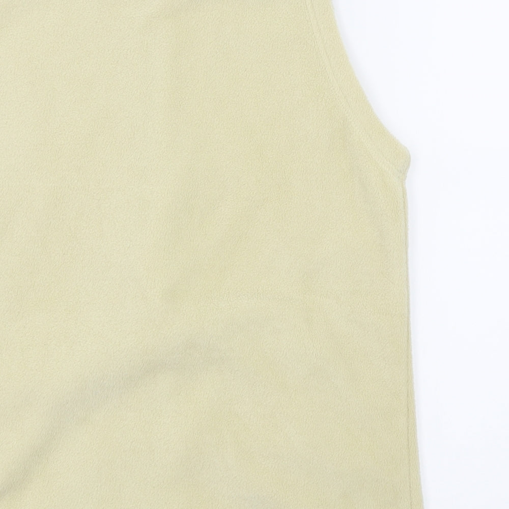 EWM Womens White   Gilet Coat Size 14  - fleece