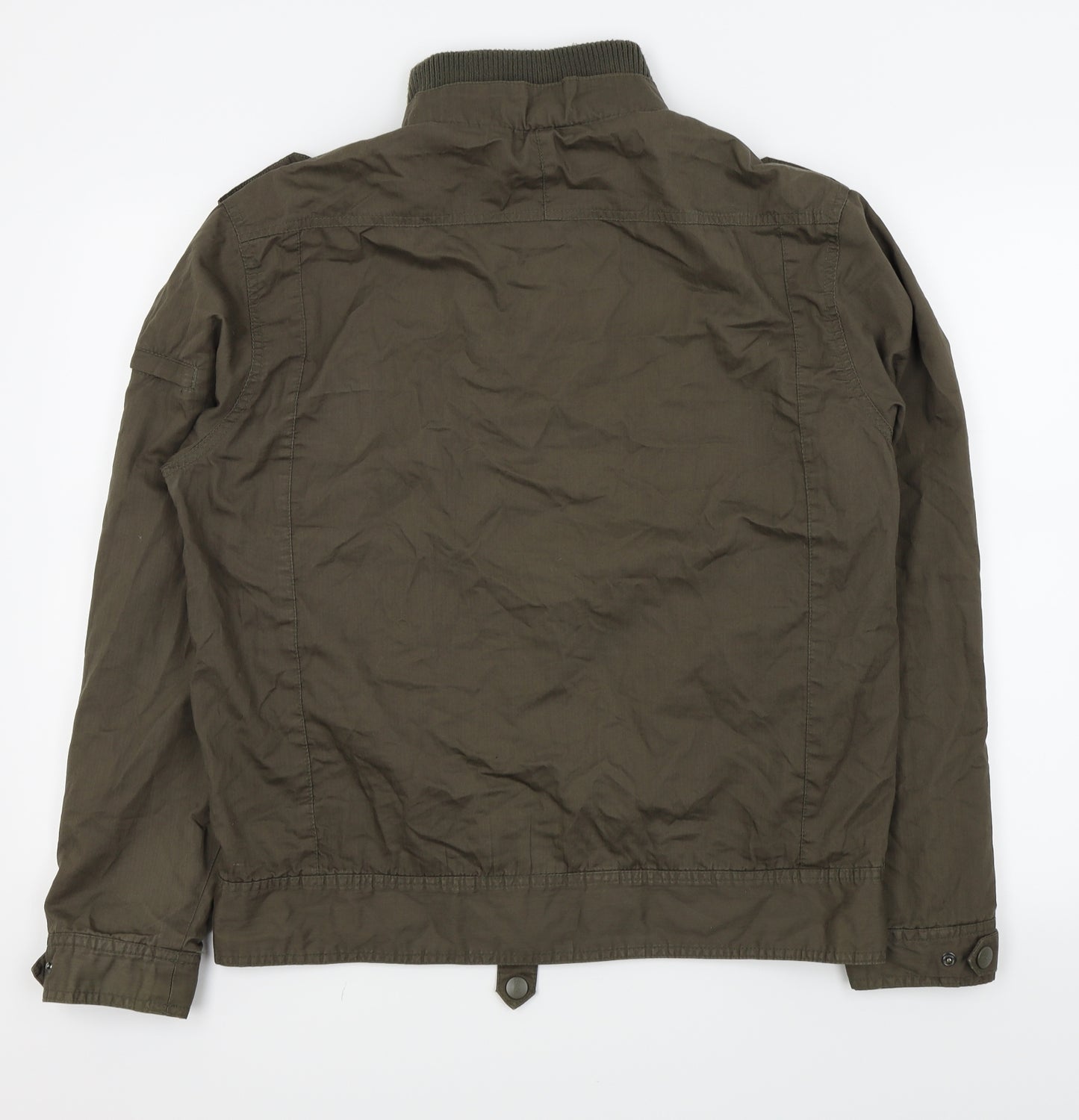 Crafted Mens Brown   Rain Coat Coat Size L