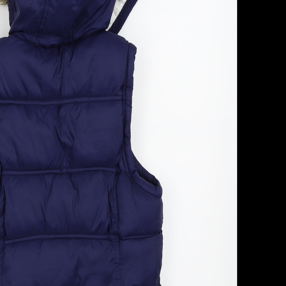 Primark Womens Blue   Gilet Coat Size 8