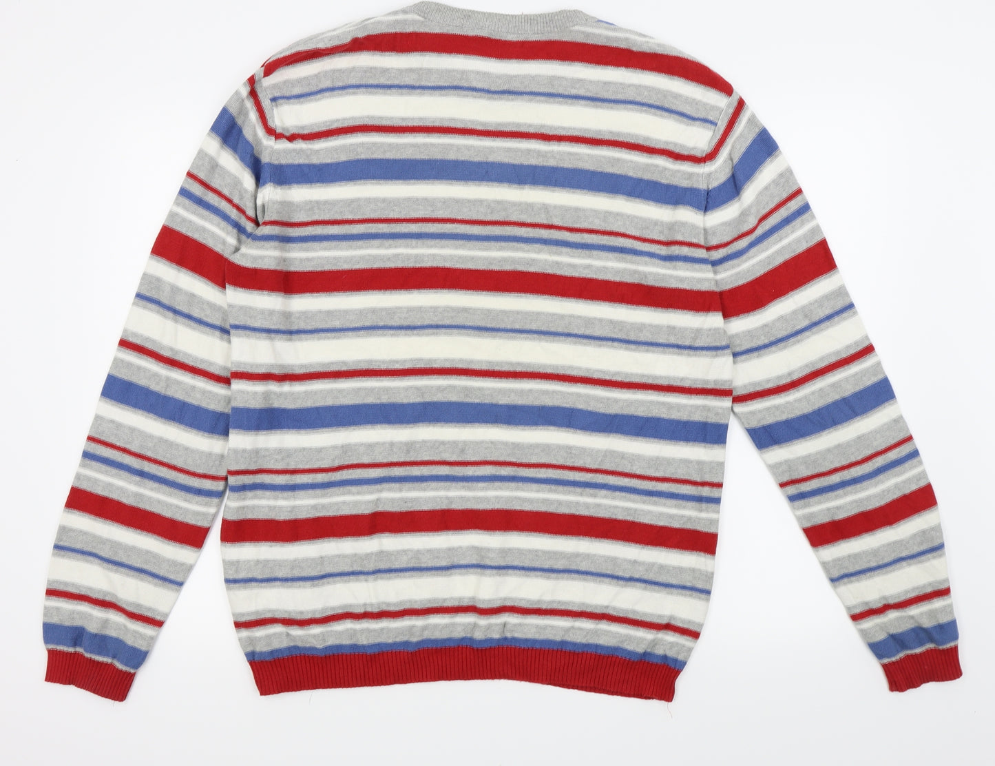 jack and jones Mens Multicoloured Striped  Pullover Jumper Size XL