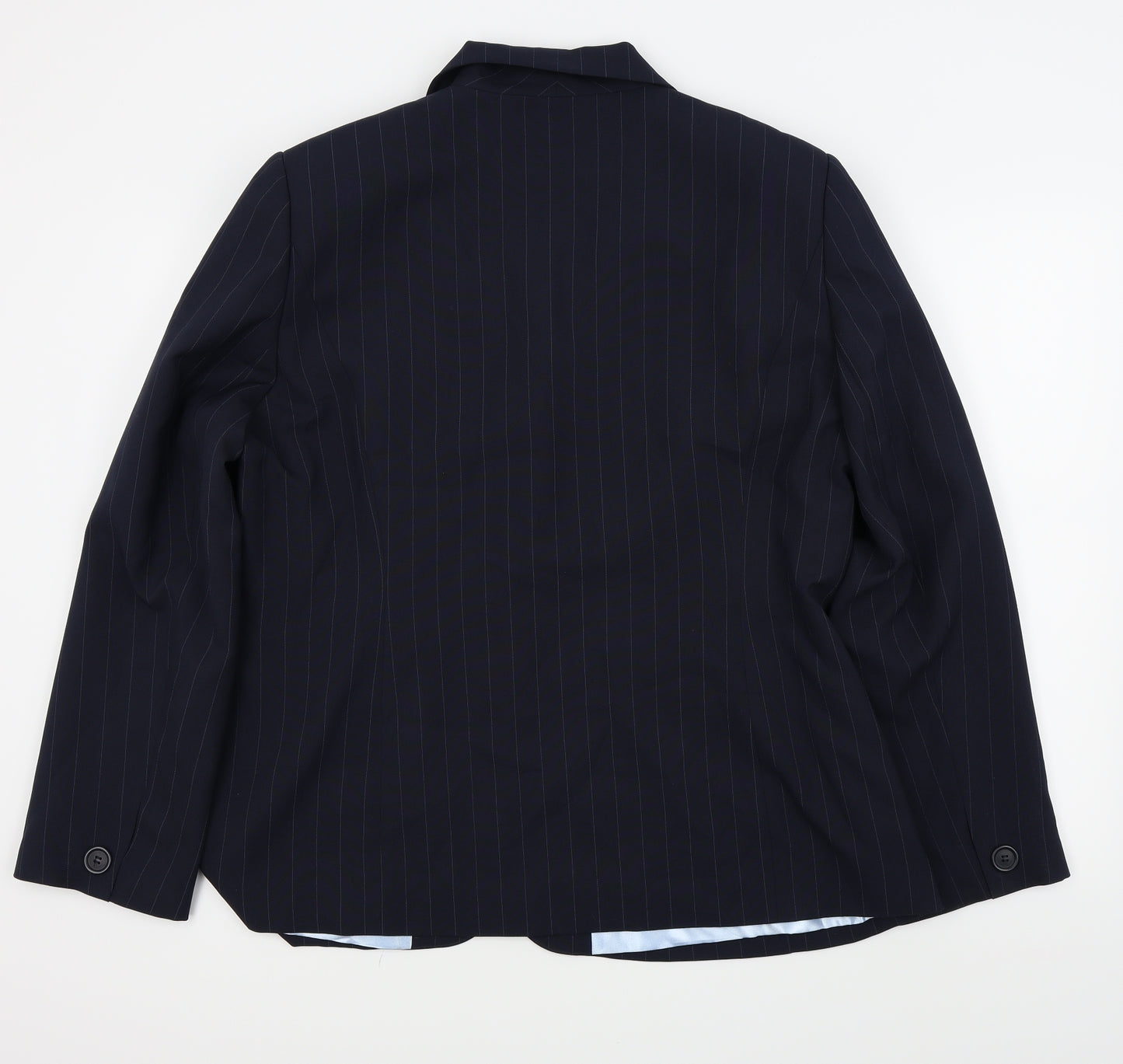 Bonmarche Womens Blue Pinstripe  Jacket Blazer Size 20