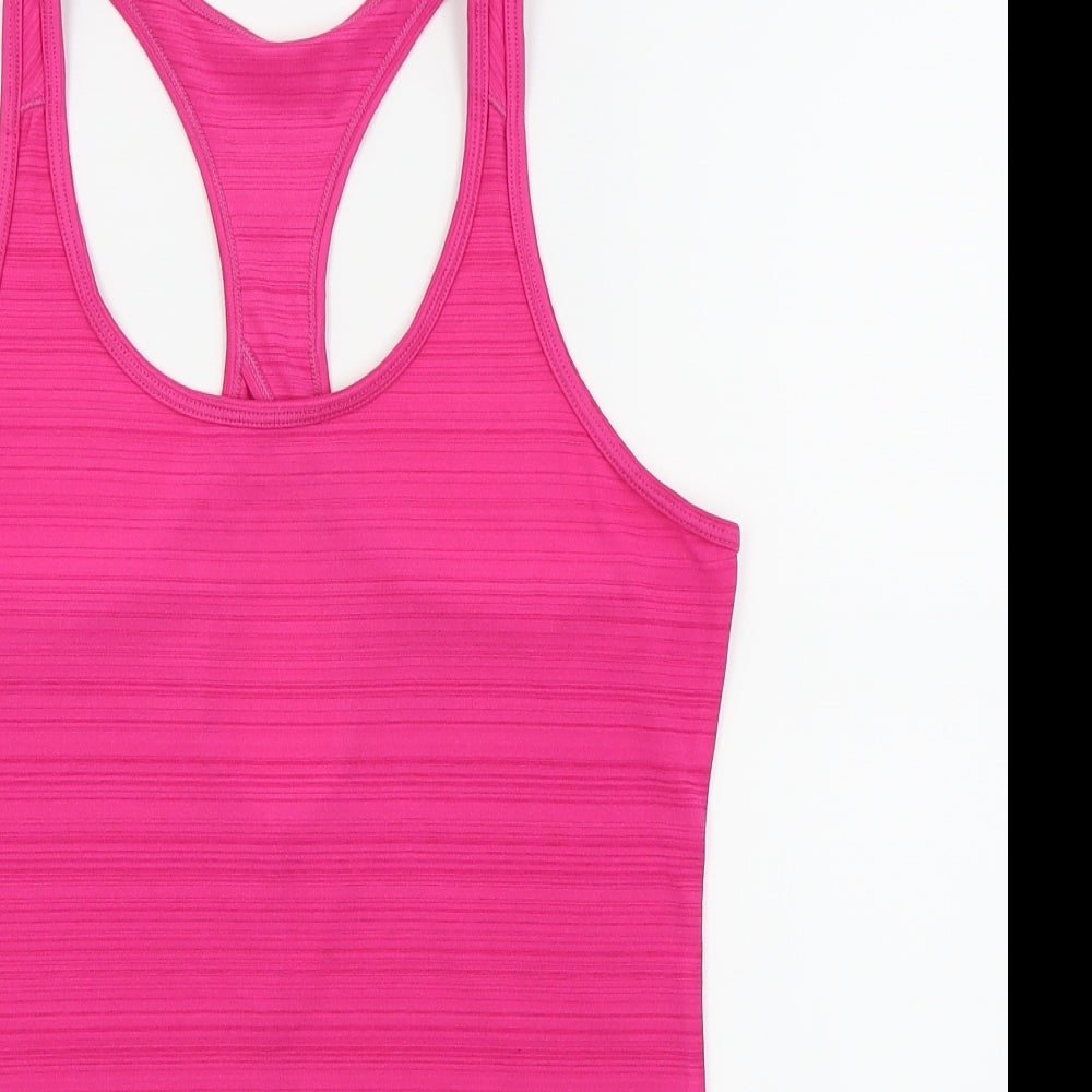 Active Works Womens Pink   Basic Tank Size 8