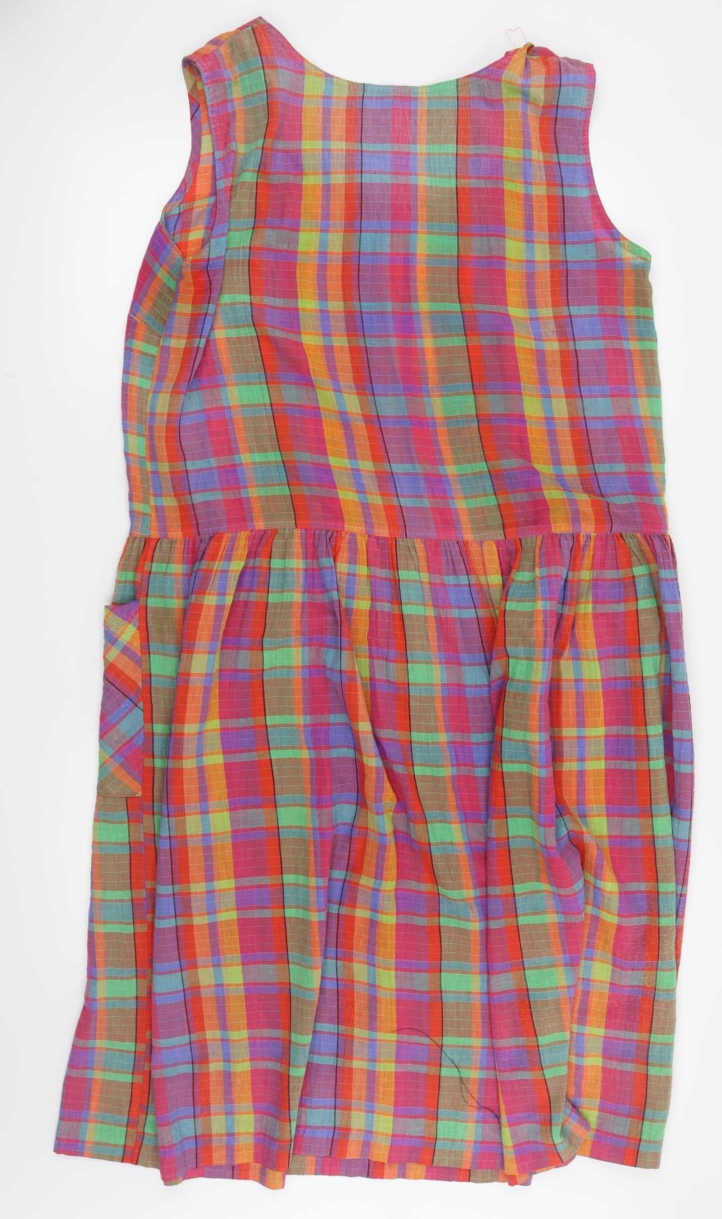 st michaels Womens Multicoloured Check  Fit & Flare  Size 18