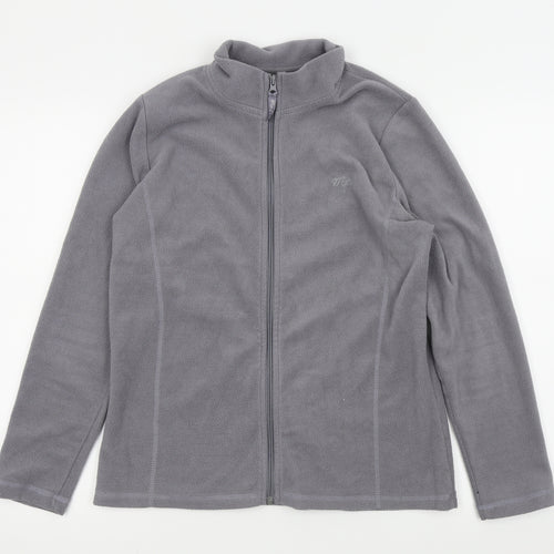 Miss Fiori Womens Grey   Full Zip Jumper Size M  - Fleece