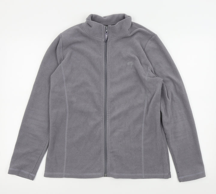 Miss Fiori Womens Grey   Full Zip Jumper Size M  - Fleece